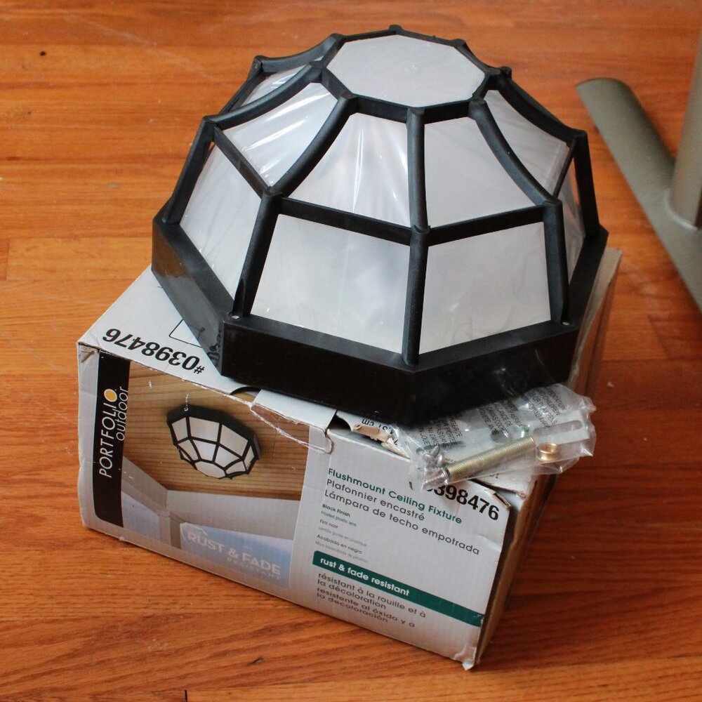 Portfolio Outdoors Flushmount Ceiling Fixture